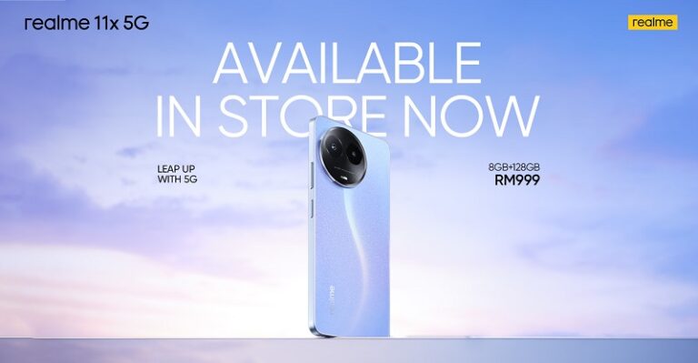 Realme 11x 5G Kini Boleh Didapatkan Di Brand Stores dan Pengedar Sah